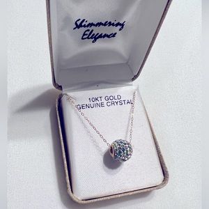 Gold Chain with Crystal Ball